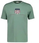 Gant T-Shirt Herren T-Shirt 1er Pack Baumwolle (Packung, 1er Pack) gr&uuml;n L (52/54)