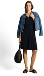 TOM TAILOR Sommerkleid Sommerkleid mit V-Ausschnitt und Viskose