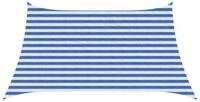 vidaXL Sonnensegel Sonnensegel Blau und Wei&szlig; 3 / 4 x 2 m HDPE, (1-tlg)