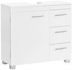 VASAGLE Waschbeckenunterschrank Badezimmerschrank Badschrank mit 3 gro&szlig;en
