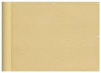 vidaXL Balkonsichtschutz Balkonsichtschutz Sandfarben 75x800 cm 100 %