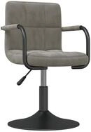 vidaXL Barhocker Barhocker Hellgrau Samt (1 St)