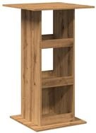 vidaXL Esstisch Bartisch mit Ablagen Artisan-Eiche 60x60x102 cm Holzwerkstoff...