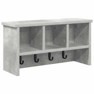 vidaXL Regal Wandmontierter nachttisch mit Regal Beton Grau 50 x 16 x 26 cm,...