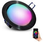 SSC-LUXon LED Einbaustrahler RX-3 Alu Einbauleuchte in schwarz inkl. Smart WLAN RGB