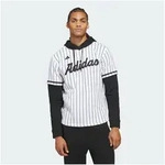 adidas Performance Kapuzenpullover ADIDAS DUGOUT PINSTRIPE KAPUZENTRIKOT (1-tlg)