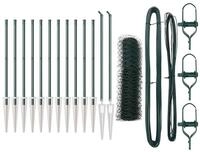 vidaXL Gartenzaun Schwei&szlig;drahtzaun mit Spikes 25 x 0,8 m (B x H), (1-St)