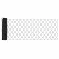 vidaXL Gartenzaun Hexagonzaun Grau 0,4 x 25 m PVC, (1-St)