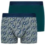 Bruno Banani Boxer Scallop (2er Pack) Baumwollmischung, elastisch gr&uuml;n XL