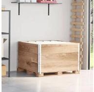 vidaXL Hochbeet, Paletten-Aufsatzrahmen 3 Stk. 100x100 cm Massivholz Kiefer