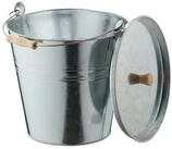 relaxdays M&uuml;lleimer Ascheeimer mit Deckel 12,5 Liter