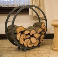 DanDiBo Blumenhocker Kaminholzregal Kaminholzst&auml;nder Rund Durchmesser 70 cm,