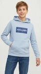 Jack & Jones Junior Kapuzensweatshirt JJCOLE PRINT SWEAT HOOD JNR mit Logoprint