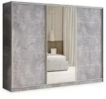 Masseno Schwebet&uuml;renschrank PINA 250 cm Kleiderschrank mit Spiegel 3 T&uuml;ren...