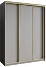 Masseno Schwebet&uuml;renschrank NISSE 150 cm Kleiderschrank 3 T&uuml;ren und 4...