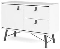 ebuy24 Sideboard Rye Sideboard 1 T&uuml;r, 2 Schubladen mattweiss.