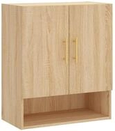 vidaXL H&auml;ngeschrank Wandschrank Sonoma-Eiche 60x31x70 cm Holzwerkstoff (1-St)