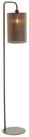 Light & Living Stehlampe DONIO, Dunkelbraun, Holzoptik, Metall, ohne Leuchtmittel, B