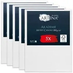 Artina Keilrahmen Keilrahmen Leinwand Akademie, 70x100cm, 5er Set, 100% Baumwolle