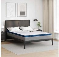 Matratzenauflage vidaXL, Matratzenauflage Wei&szlig; 140 x 200 cm Jacquard Stoff
