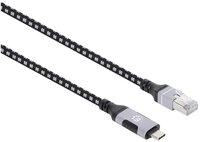 MANHATTAN Manhattan USB-Kabel USB 3.2 Gen1 RJ45, USB-C&reg; Stecker 200 cm Schwarz/
