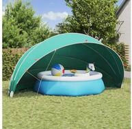 vidaXL Pool&uuml;berdachung, Pool-Dome Blau 592 x 590 x 275 cm