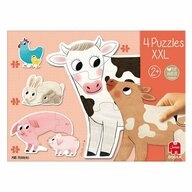 Goula Puzzle 4 XXL-Puzzle Tierm&uuml;tter und ihre Babys, Puzzleteile