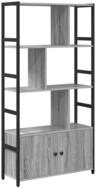 vidaXL B&uuml;cherregal B&uuml;cherregal Grau Sonoma 80 x 30 x 155,5 cm Holzwerkstoff,...