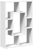 vidaXL B&uuml;cherregal B&uuml;cherregal Wei&szlig; 63 x 20 x 90 cm Holzwerkstoff, 1-tlg.