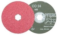Pferd Schleifscheibe PFERD TOOLS COMBICLICK Keramikkorn Fiberscheibe &Oslash; 115 mm CO24
