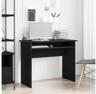 vidaXL Schreibtisch, Schreibtisch Schwarz Eichen-Optik 90x50x74 cm Holzwerkstoff