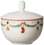 Ritzenhoff & Breker Zuckerdose Zuckerdose Holly mit Tannengirlande Motiv Bunt