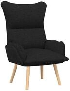 vidaXL Sessel Sessel Schwarz 69 x 74 x 93 cm Stoff und Sperrholz (1-St)