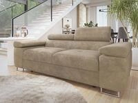 MIRJAN24 Sofa Torezio 2, Einstellbare Kopfst&uuml;tzen, 198x102x70-90 cm