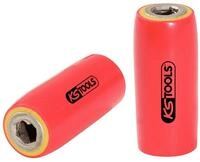 KS Tools Bithalter, 3/8 ", Mit Schutzisolierung f&uuml;r 1/4" Bits