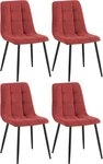 CLP Esszimmerstuhl Tilde (4er Set, 4 St), mit R&uuml;ckenlehne, Metallgestell, bis 150 kg