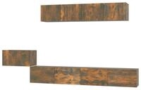 vidaXL TV-Schrank 5-tlg. TV-Schrank-Set R&auml;uchereiche Holzwerkstoff (5-St)