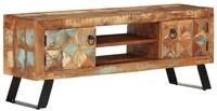 vidaXL TV-Schrank TV-Schrank 112x30x45 cm Altholz Massiv (1-St)