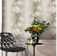 Erismann Vliestapete Blumen Muster Ranken Vintage Braun Beige Creme 10513-37...
