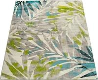 Paco Home Teppich Metro 162, rechteckig, H&ouml;he: 12 mm, Kurzflor, Motiv Bl&auml;tter,