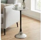 FINEBUY Beistelltisch FB113681 Anstelltisch Metall Wohnzimmertisch Dekotisch