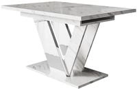 MIRJAN24 Esstisch Dubai (Ausziehbar - 1x Einlegeplatte), 120-160x80x76 cm, Rechteck