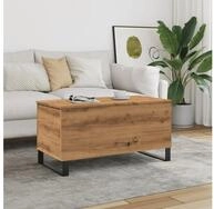 vidaXL Couchtisch NA Couchtisch Artisan-Eiche 90x44,5x45 cm Spanplatte Beistelltisch