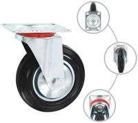 vidaXL Schwerlastrolle 12 Stk. Lenkrollen 160 mm, (12-St)