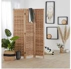 Homestyle4u Paravent Raumteiler Indoor Holz Trennwand Sichtschutz faltbar (3-teilig),