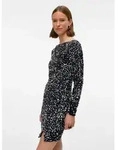 Vero Moda Midikleid VMBELLA LS SHORT SQ DRESS JRS GA Partykleid, festlich, mit