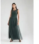 Vila Abendkleid VILynnea (1-tlg) Spitze gr&uuml;n XL (44)