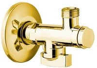 Sapho Umsteller Eckventil mit Mutter, 1/2"x 3/8", Gold, Sapho-2020ZL