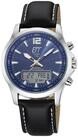 ETT Funkchronograph Professional World Timer EGA-11714-31L, Armbanduhr, Solar,