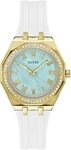 Guess Quarzuhr DESIRE GW0872L1, Armbanduhr, Damenuhr, Silikonarmband